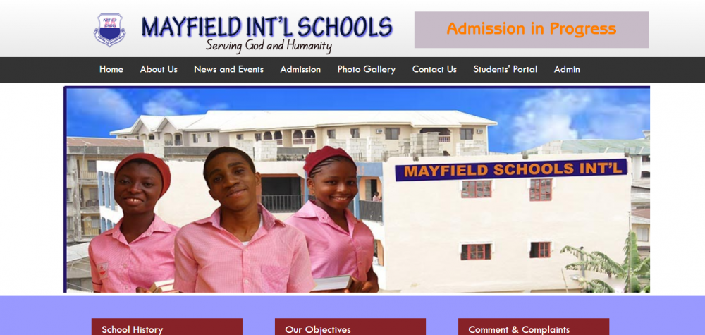 Mayfield International Schools Abia State – Website and Portal